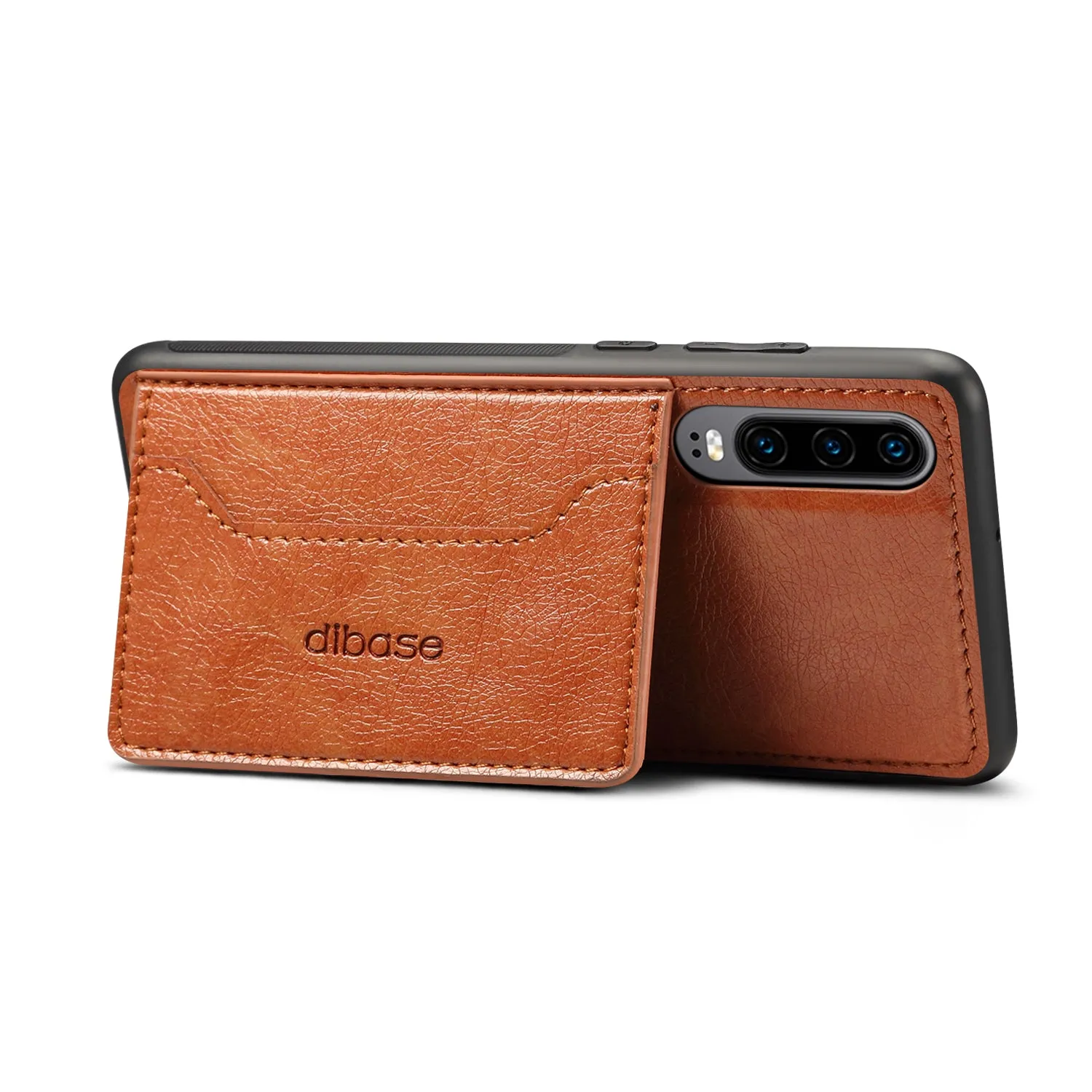 For Samsung A50 Retro PU Leather Wallet Card Holder Stand Non-slip Shockproof Cell Phone Case coffee
