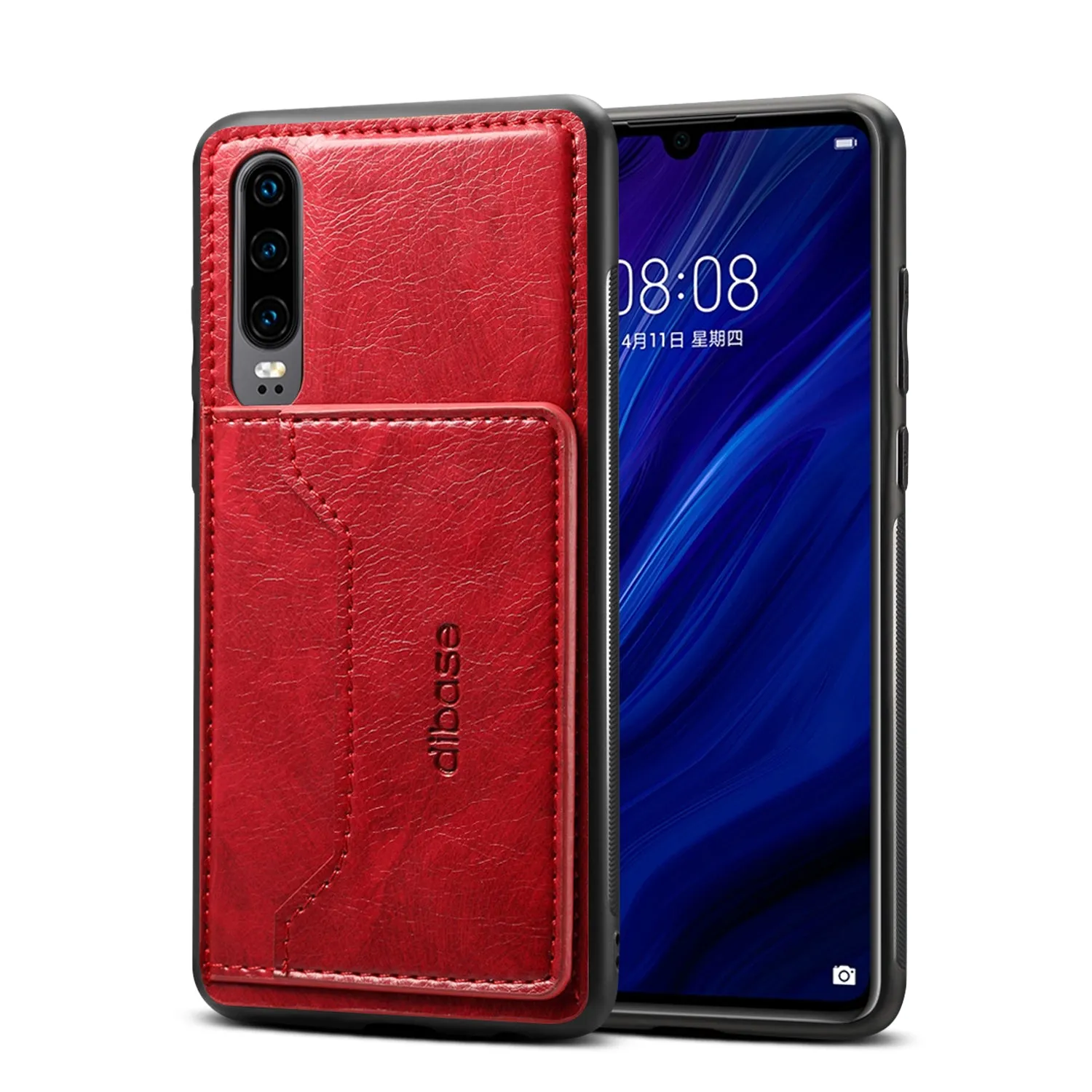 For Samsung A50 Retro PU Leather Wallet Card Holder Stand Non-slip Shockproof Cell Phone Case coffee