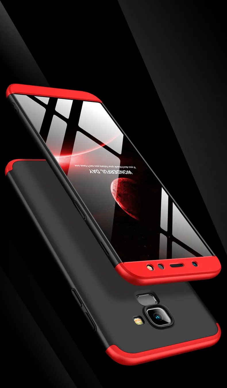For Samsung A6 2018 360 Degree Protective Case Ultra Thin Hard Back Cover blue