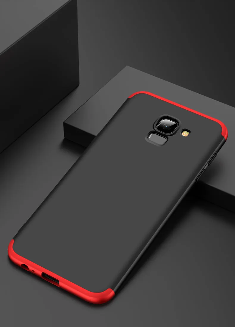 For Samsung A6 2018 360 Degree Protective Case Ultra Thin Hard Back Cover Gold