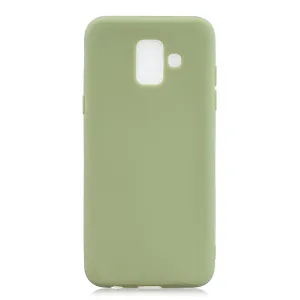 For Samsung A6 2018 Lovely Candy Color Matte TPU Anti-scratch Non-slip Protective Cover Back Case 10