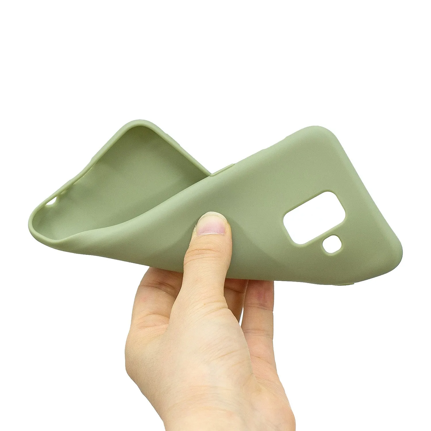 For Samsung A6 2018 Lovely Candy Color Matte TPU Anti-scratch Non-slip Protective Cover Back Case 10