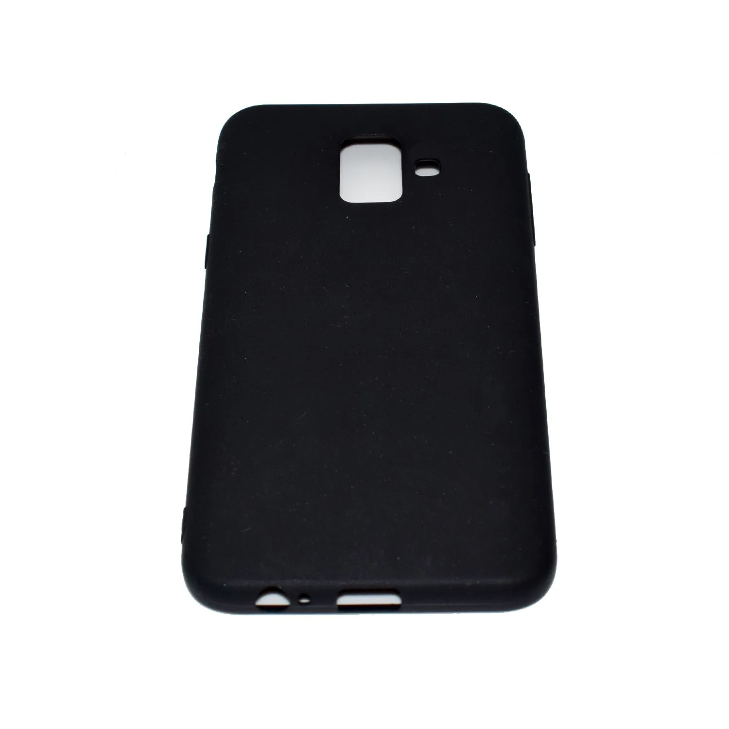 for Samsung A6 2018 Lovely Candy Color Matte TPU Anti-scratch Non-slip Protective Cover Back Case black