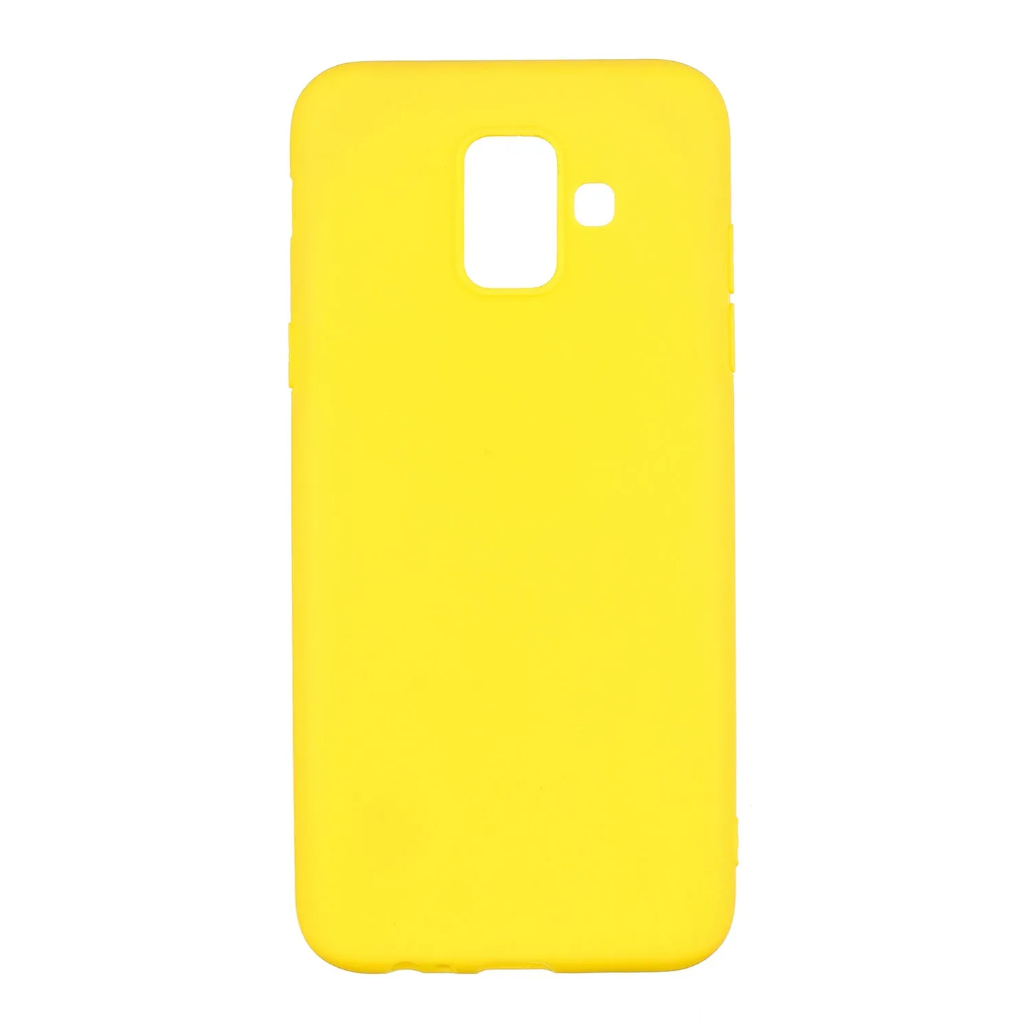 for Samsung A6 2018 Lovely Candy Color Matte TPU Anti-scratch Non-slip Protective Cover Back Case dark pink