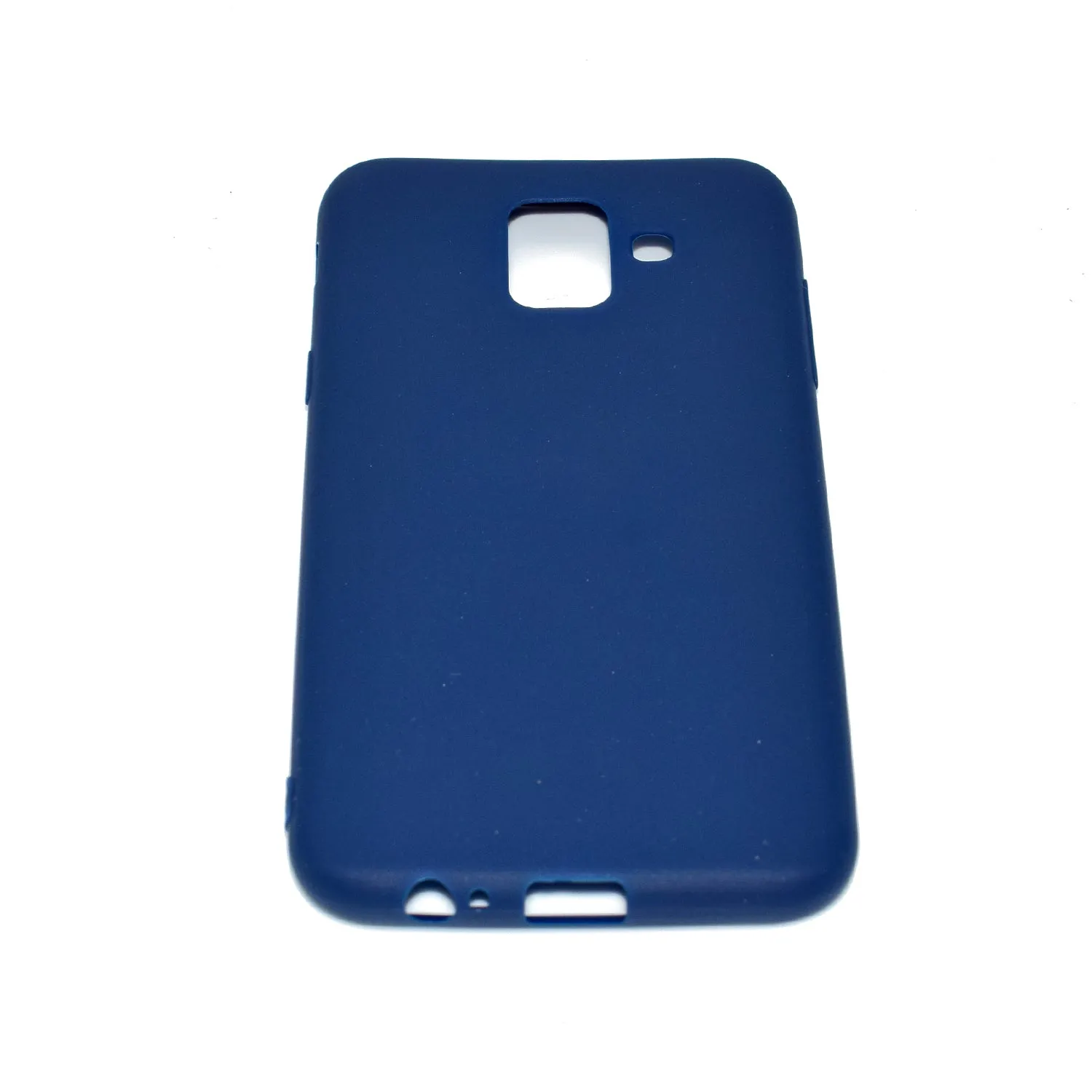 for Samsung A6 2018 Lovely Candy Color Matte TPU Anti-scratch Non-slip Protective Cover Back Case Navy