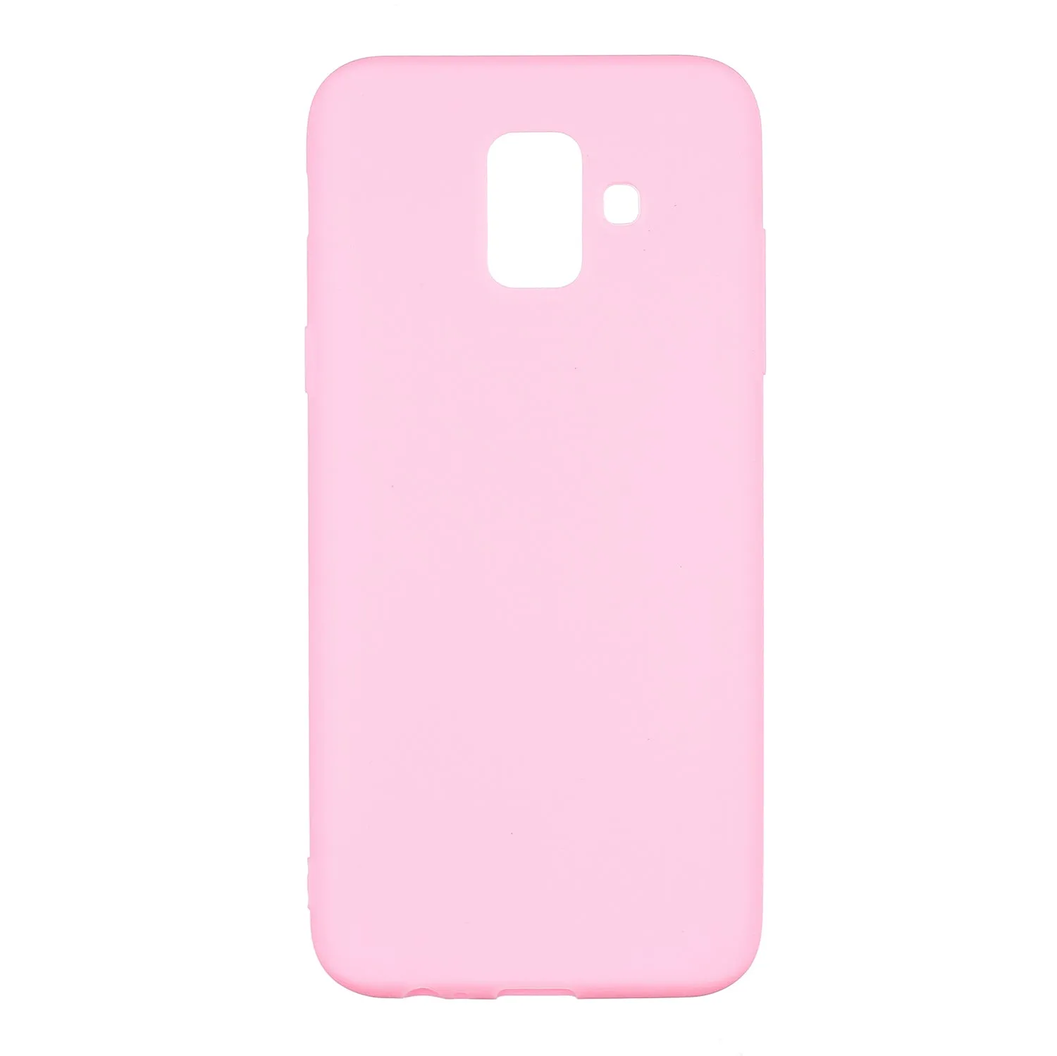 for Samsung A6 2018 Lovely Candy Color Matte TPU Anti-scratch Non-slip Protective Cover Back Case Navy