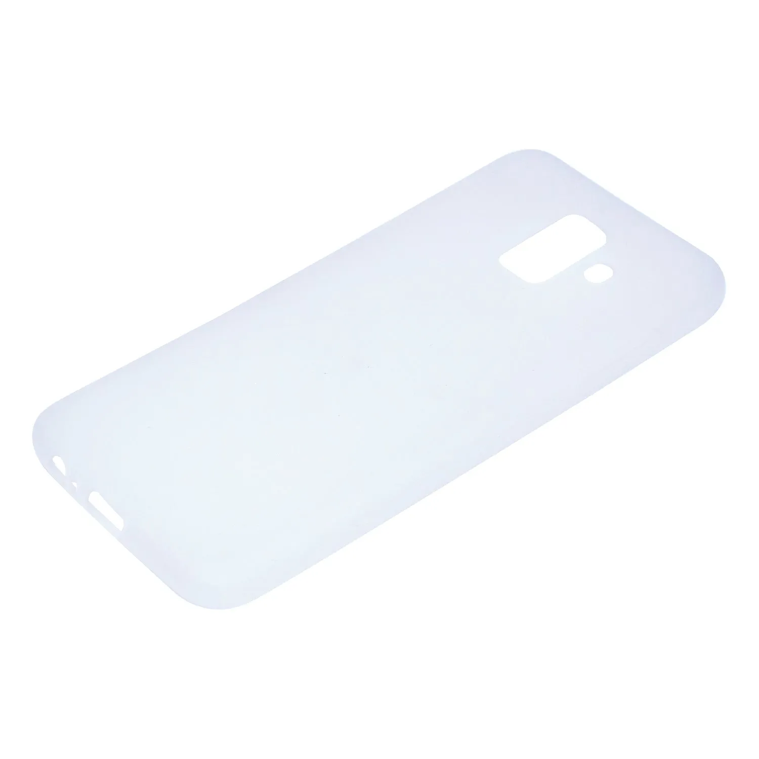 for Samsung A6 2018 Lovely Candy Color Matte TPU Anti-scratch Non-slip Protective Cover Back Case white