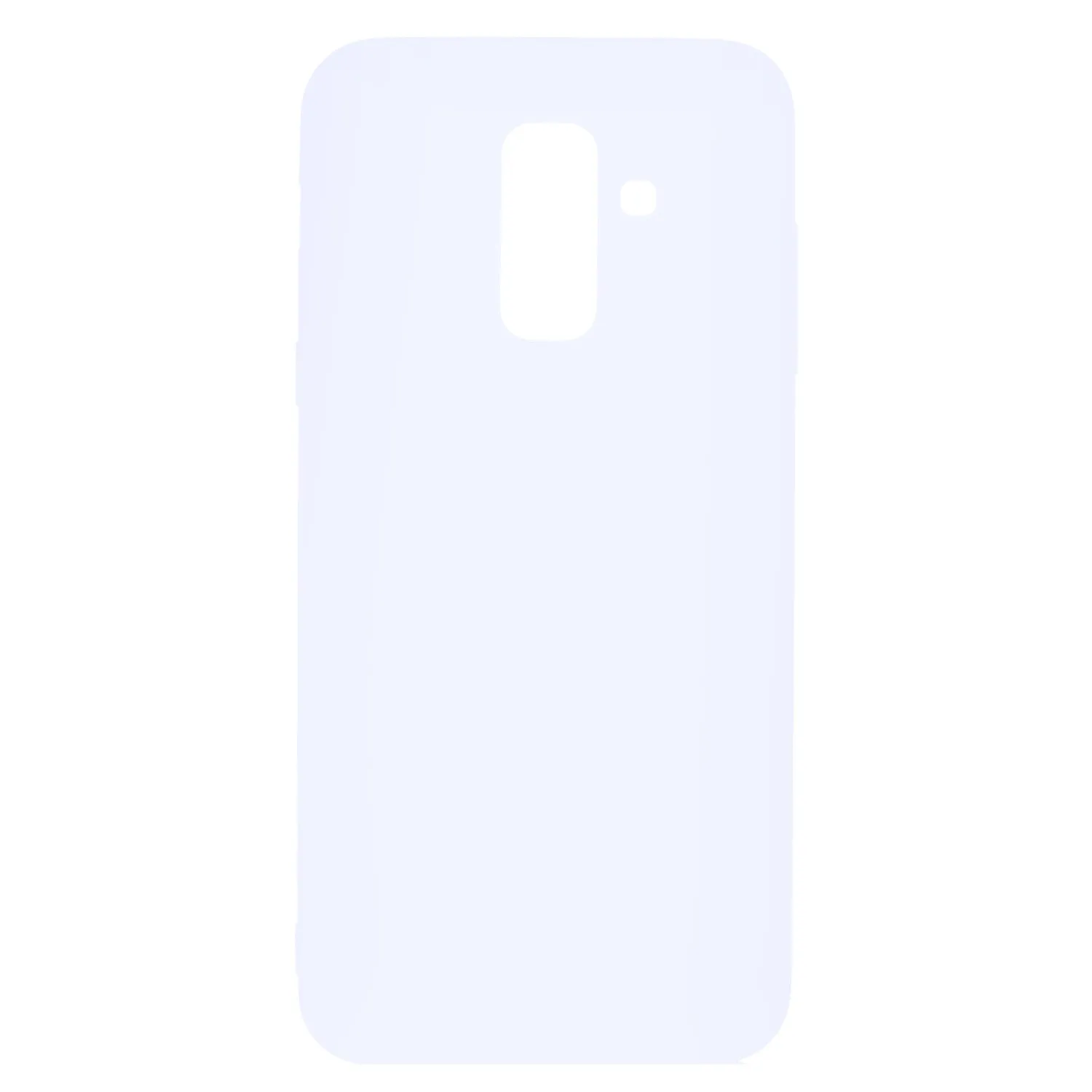 for Samsung A6 plus 2018 Lovely Candy Color Matte TPU Anti-scratch Non-slip Protective Cover Back Case white
