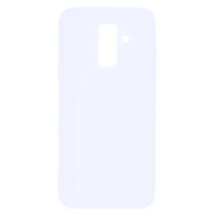 for Samsung A6 plus 2018 Lovely Candy Color Matte TPU Anti-scratch Non-slip Protective Cover Back Case white