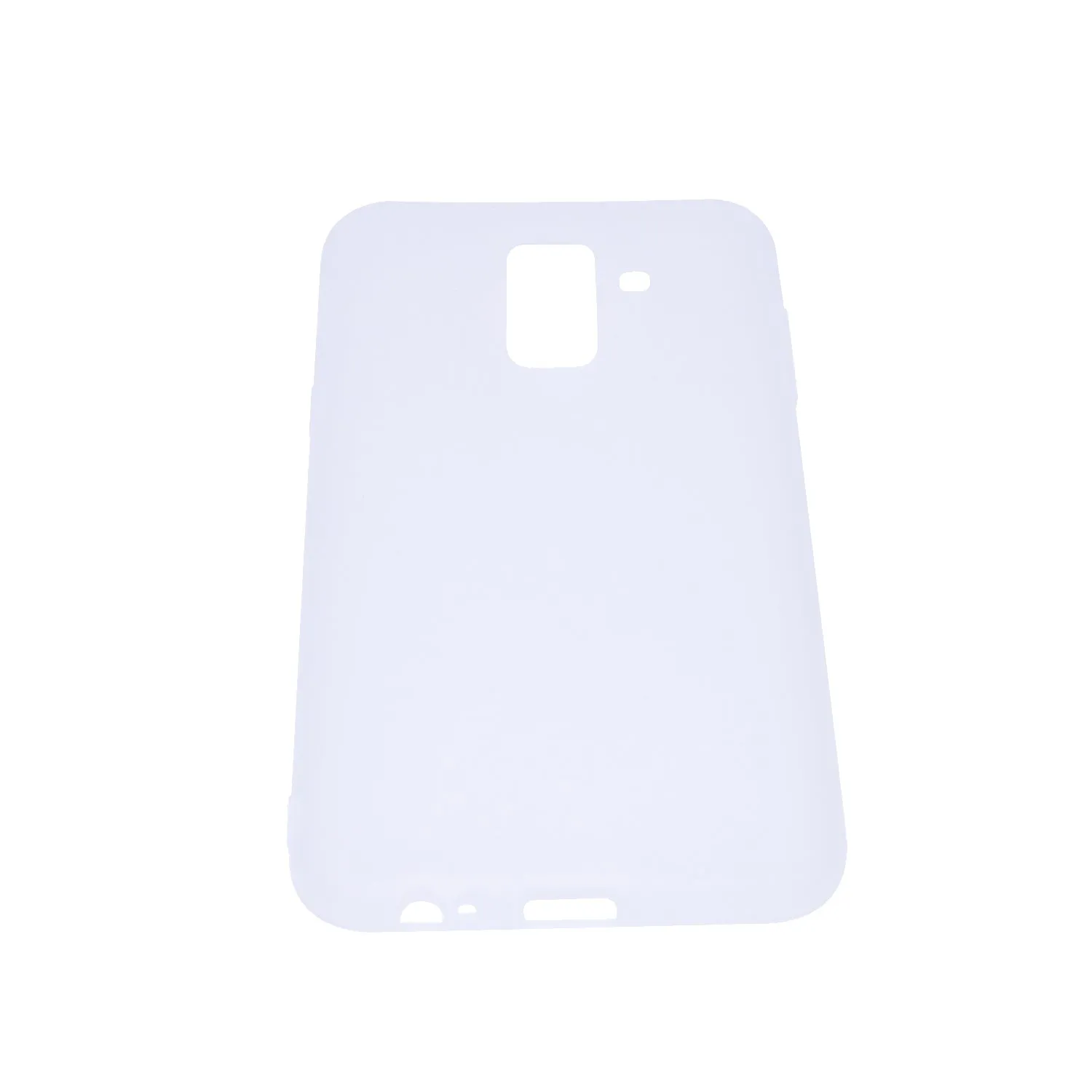 for Samsung A6 plus 2018 Lovely Candy Color Matte TPU Anti-scratch Non-slip Protective Cover Back Case white