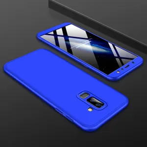 For Samsung A6 Plus 2018 Ultra Slim 360 Degree Non-slip Shockproof Full Protective Case blue