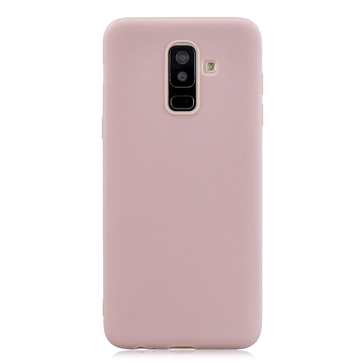 For Samsung A6 PLUS Lovely Candy Color Matte TPU Anti-scratch Non-slip Protective Cover Back Case 12