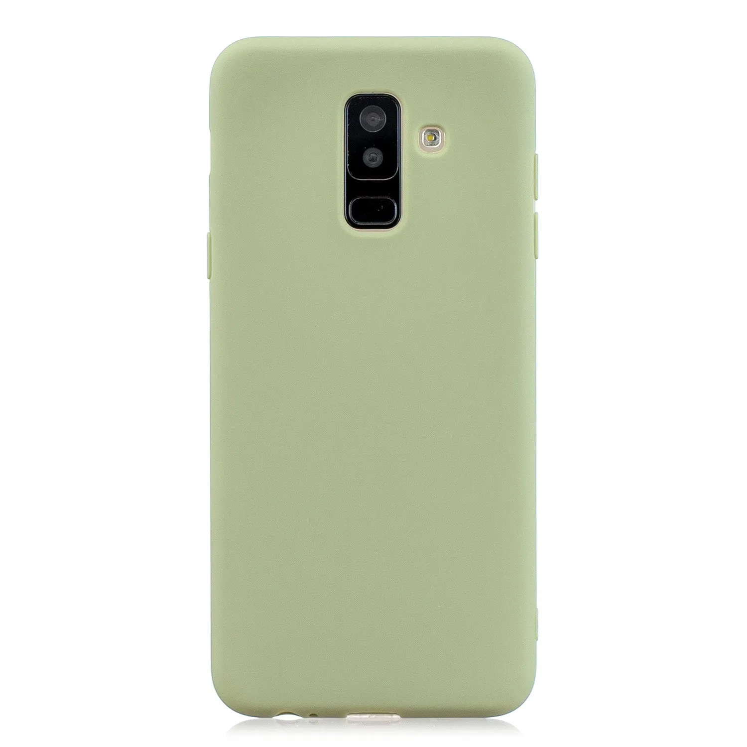 For Samsung A6 PLUS Lovely Candy Color Matte TPU Anti-scratch Non-slip Protective Cover Back Case 12