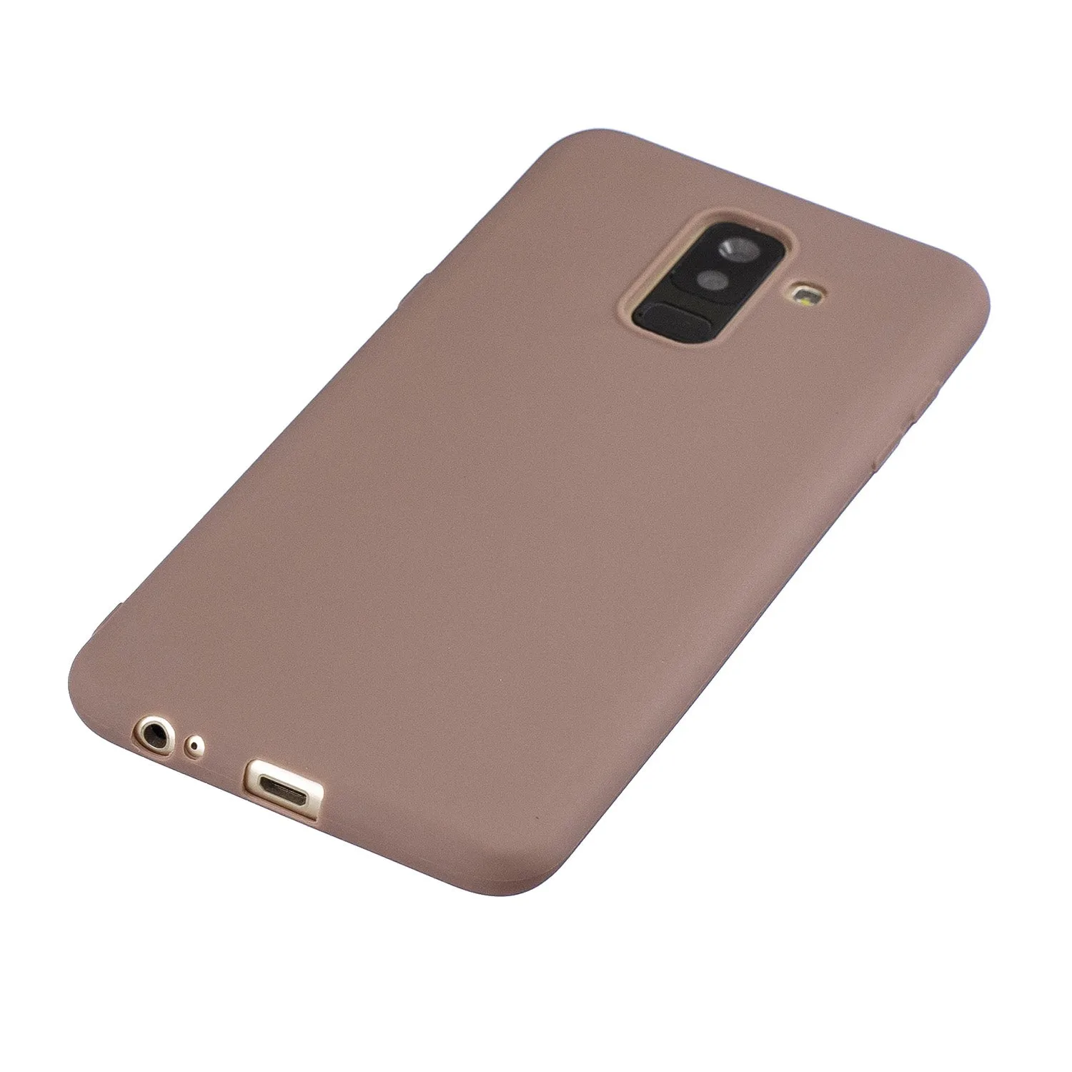 For Samsung A6 PLUS Lovely Candy Color Matte TPU Anti-scratch Non-slip Protective Cover Back Case 12