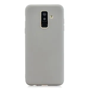 For Samsung A6 PLUS Lovely Candy Color Matte TPU Anti-scratch Non-slip Protective Cover Back Case 12