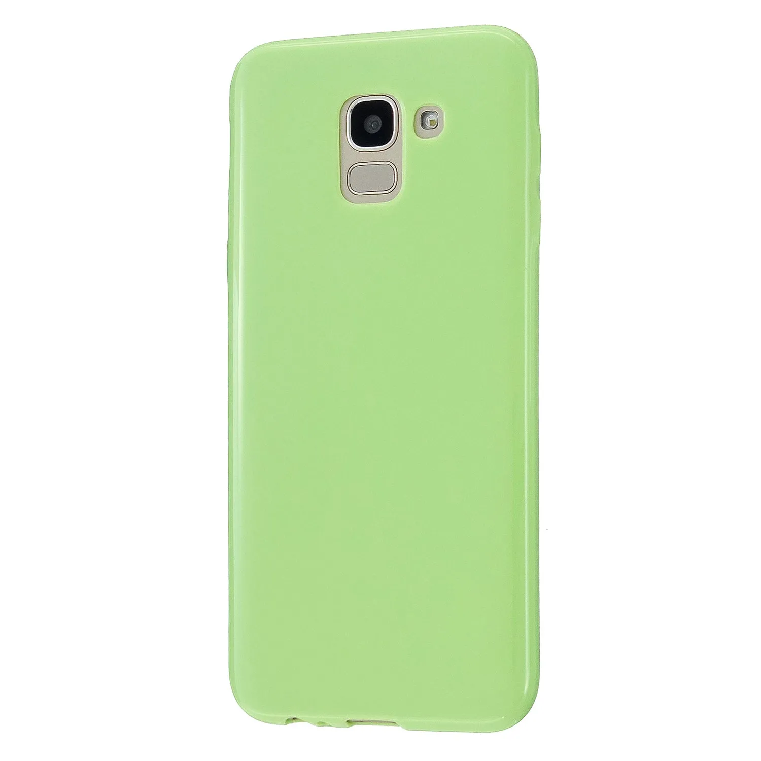 For Samsung A6/A6 Plus 2018 Smartphone Case Soft TPU Precise Cutouts Full Body Protection Mobile Phone Shell Bright black