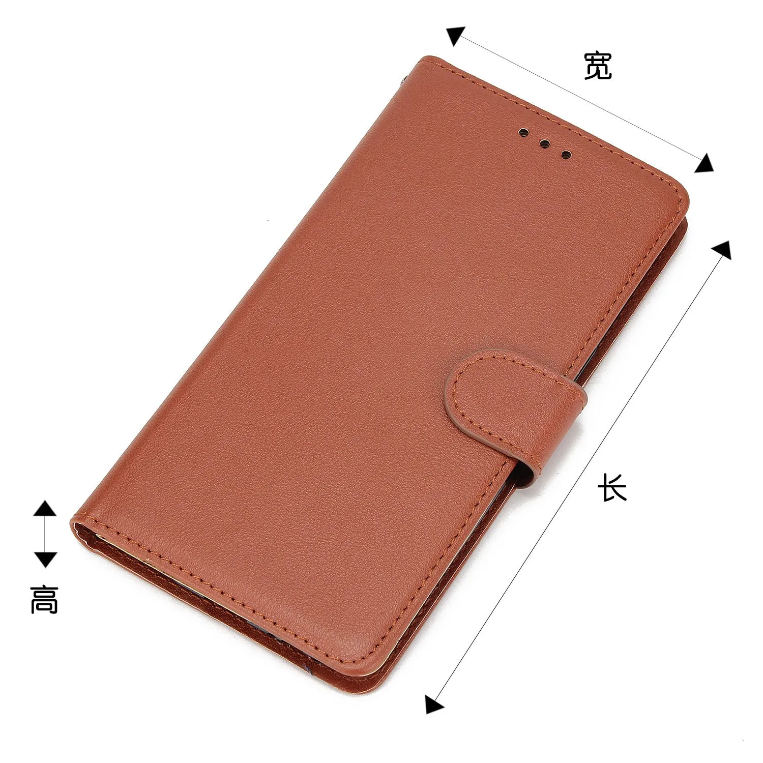 For Samsung A7 2017/A720 PU Leather Cell Phone Case Protective Cover Shell with Buckle red