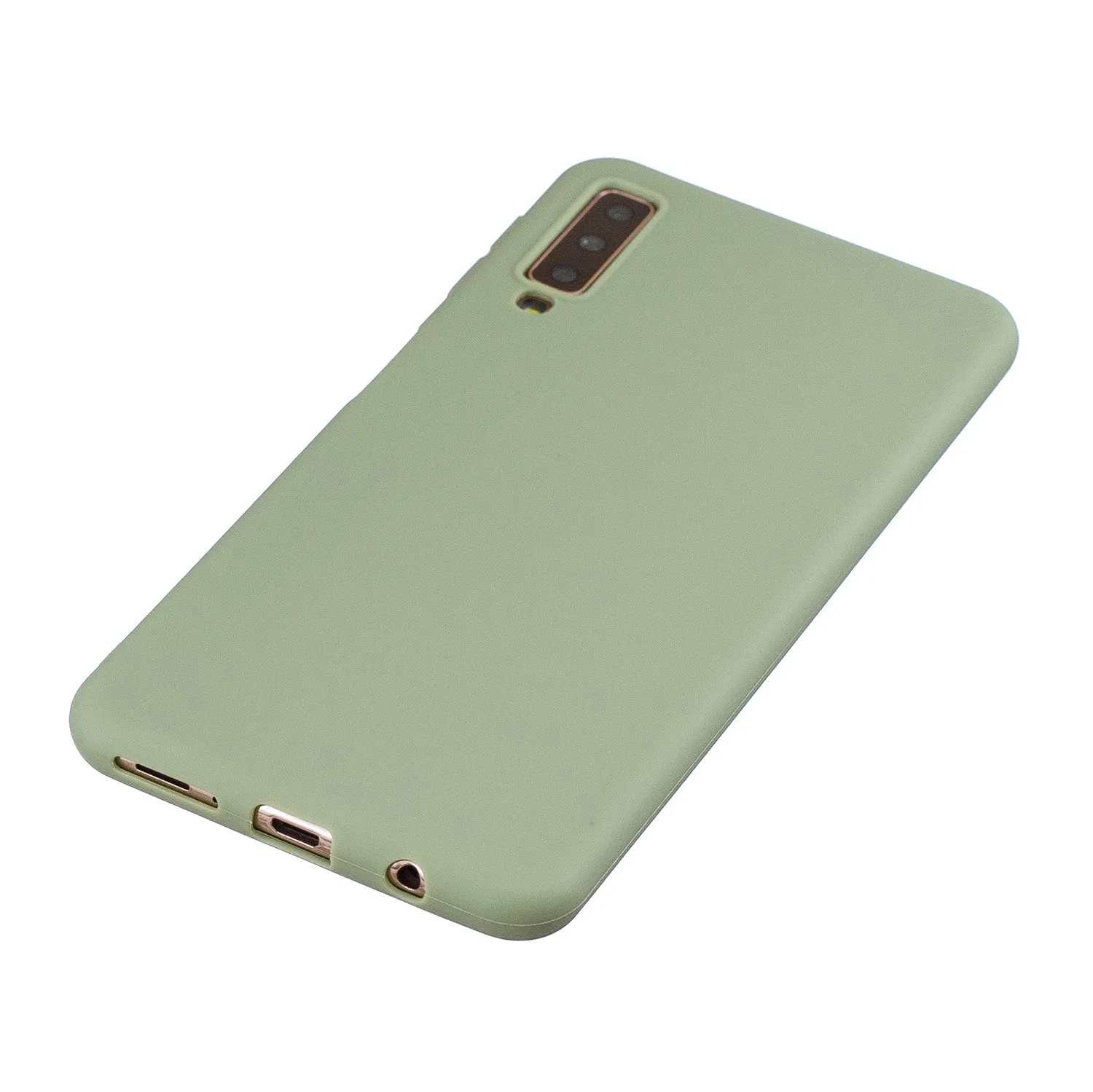 For Samsung A7 2018 Lovely Candy Color Matte TPU Anti-scratch Non-slip Protective Cover Back Case 10