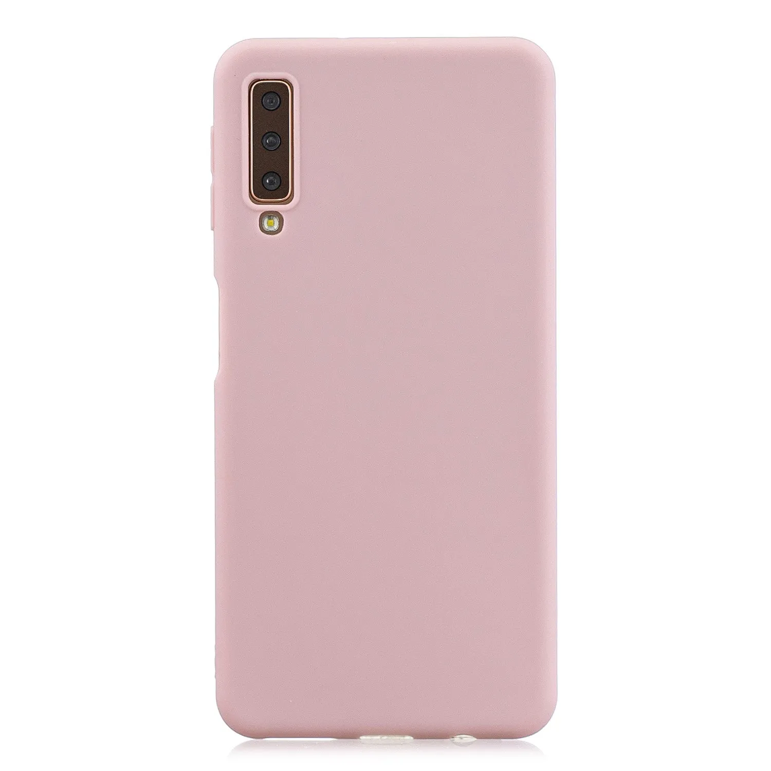 For Samsung A7 2018 Lovely Candy Color Matte TPU Anti-scratch Non-slip Protective Cover Back Case 10