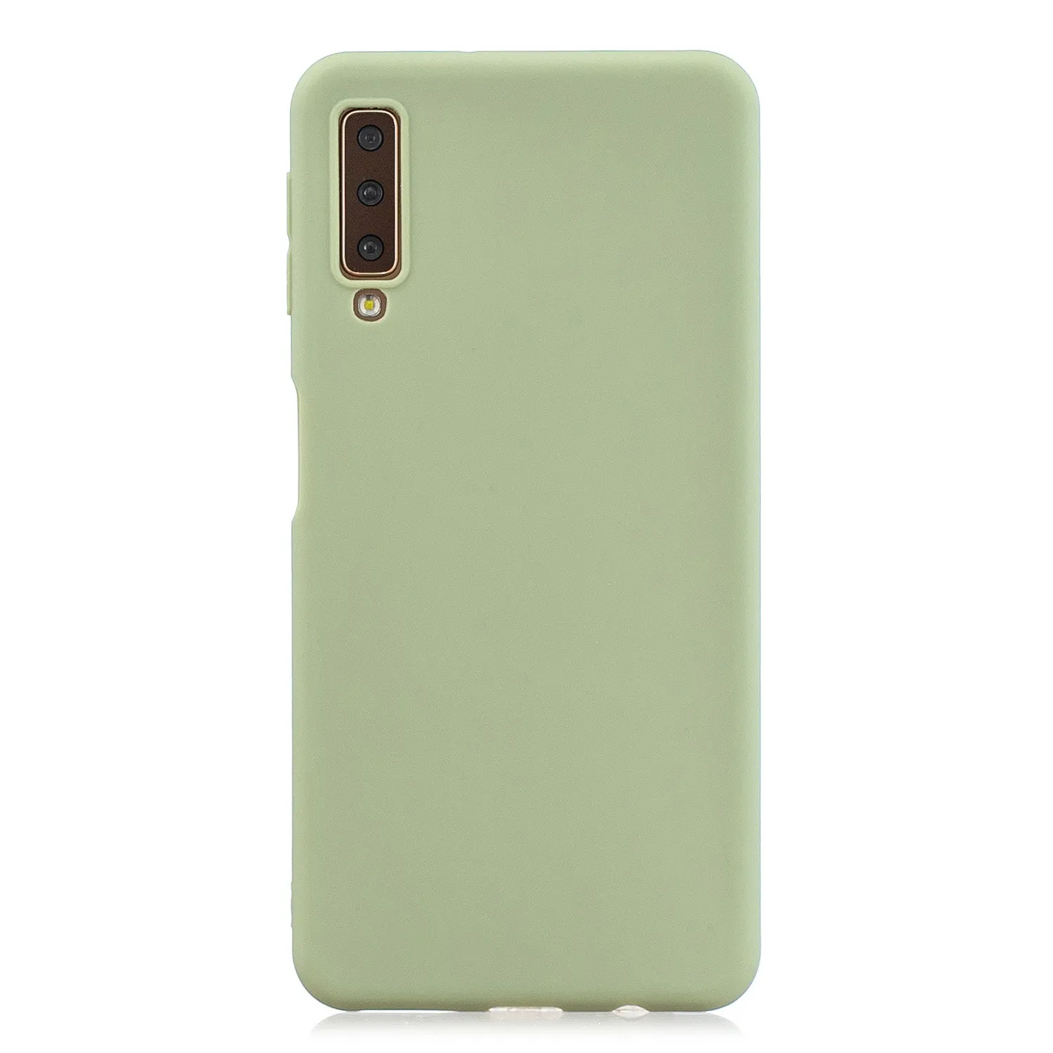For Samsung A7 2018 Lovely Candy Color Matte TPU Anti-scratch Non-slip Protective Cover Back Case 10