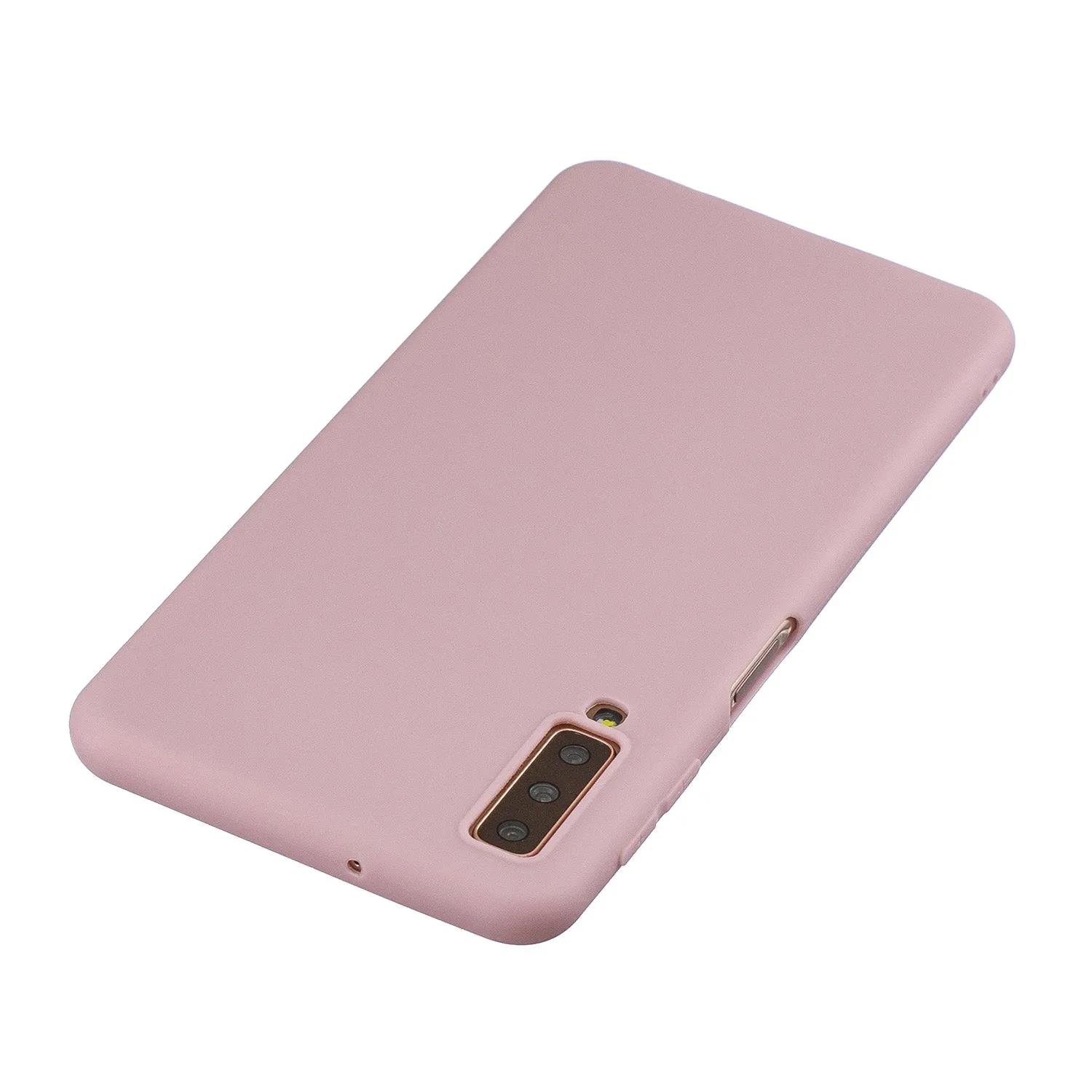 For Samsung A7 2018 Lovely Candy Color Matte TPU Anti-scratch Non-slip Protective Cover Back Case 11