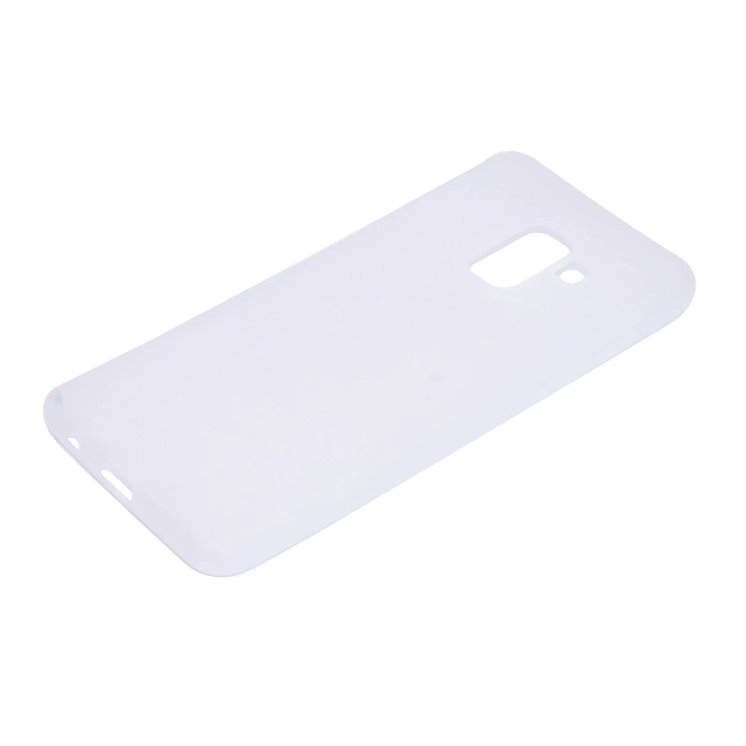 for Samsung A8 2018 Lovely Candy Color Matte TPU Anti-scratch Non-slip Protective Cover Back Case white