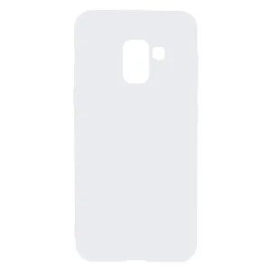 for Samsung A8 2018 Lovely Candy Color Matte TPU Anti-scratch Non-slip Protective Cover Back Case white