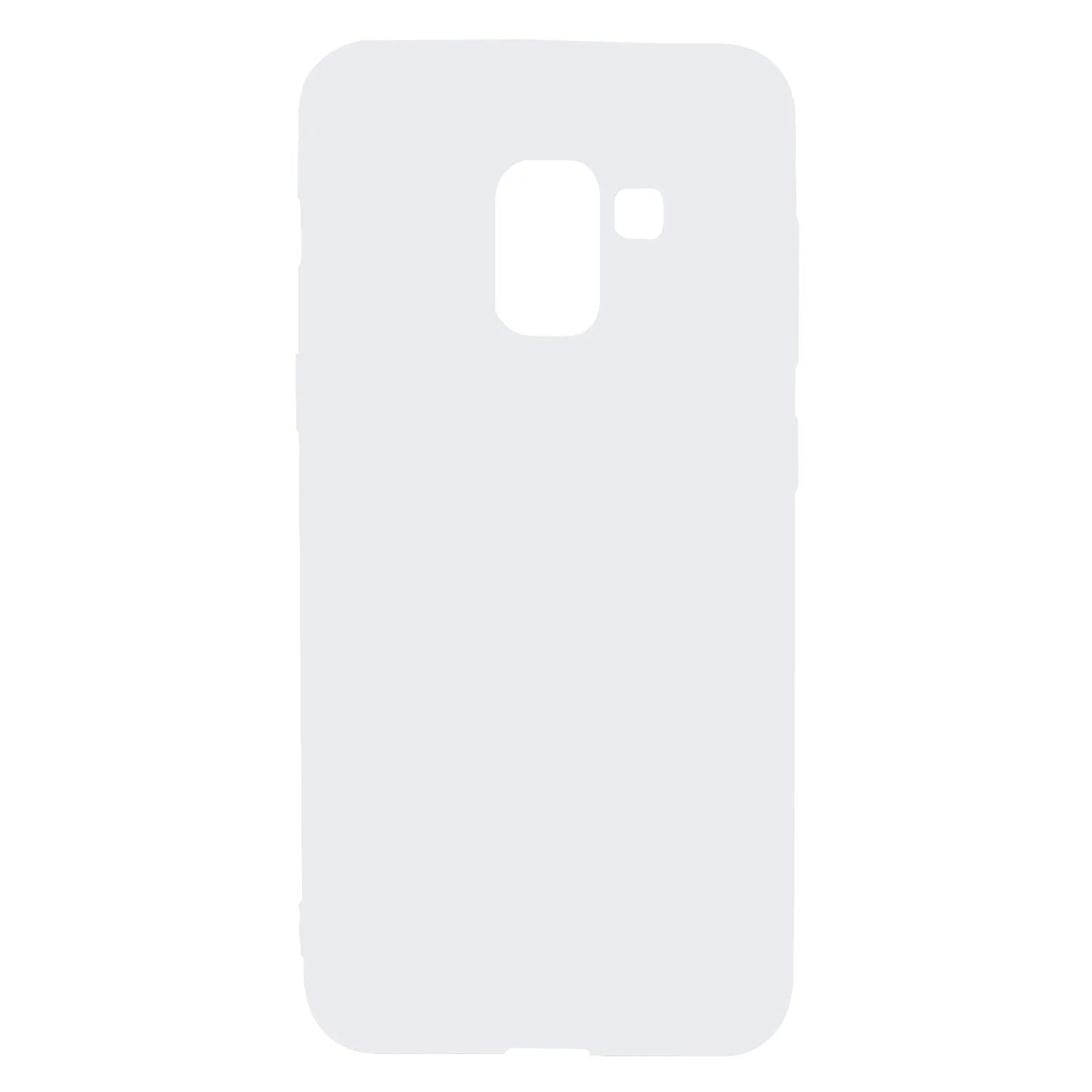 for Samsung A8 2018 Lovely Candy Color Matte TPU Anti-scratch Non-slip Protective Cover Back Case white