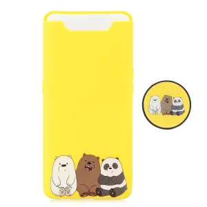 For Samsung A80 Screen Protective Shockproof TPU Full Phone Cover Cartoon Phone Case Full Body Protection Mobile Phone Case with Adjustable Bracket 7