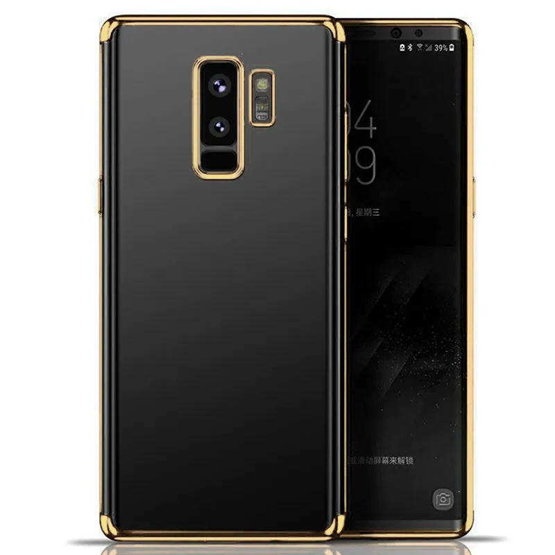 For Samsung Galaxy Note 9 Shockproof Plating Hybrid Clear Slim Bumper Case Cover