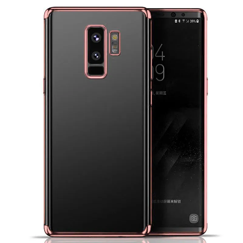 For Samsung Galaxy Note 9 Shockproof Plating Hybrid Clear Slim Bumper Case Cover