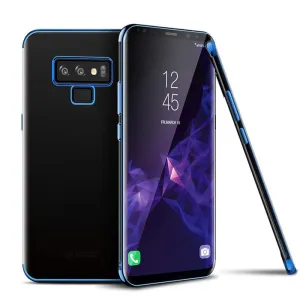 For Samsung Galaxy Note 9 Shockproof Plating Hybrid Clear Slim Bumper Case Cover
