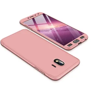 For Samsung J4 2018 Ultra Slim 360 Degree Non-slip Shockproof Full Protective Case Rose gold