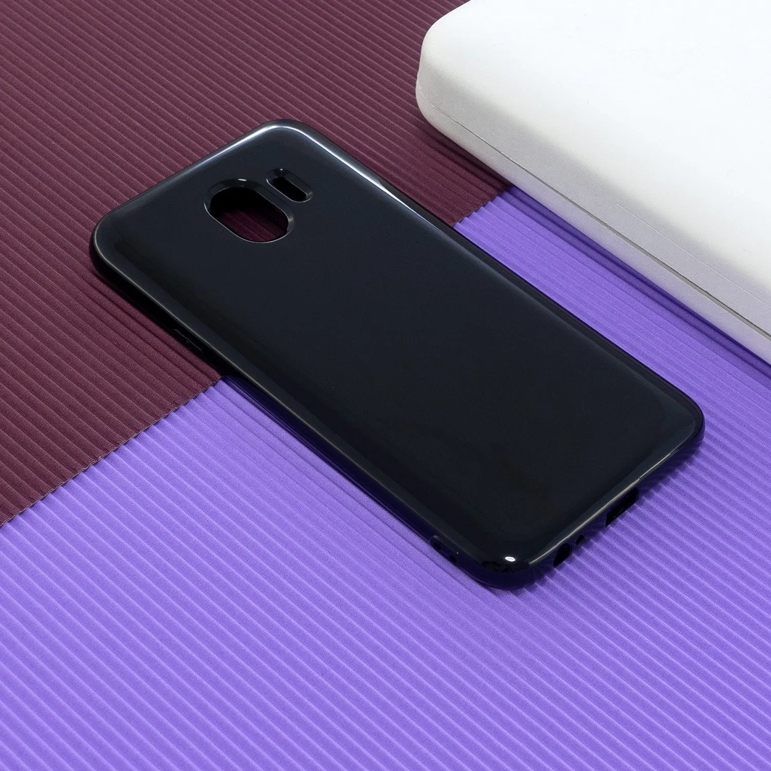 For Samsung J4 2018/J4 Plus/J4 Core/J4 Prime Protective Shell Classic Cellphone Cover Thickened Phone Case Red