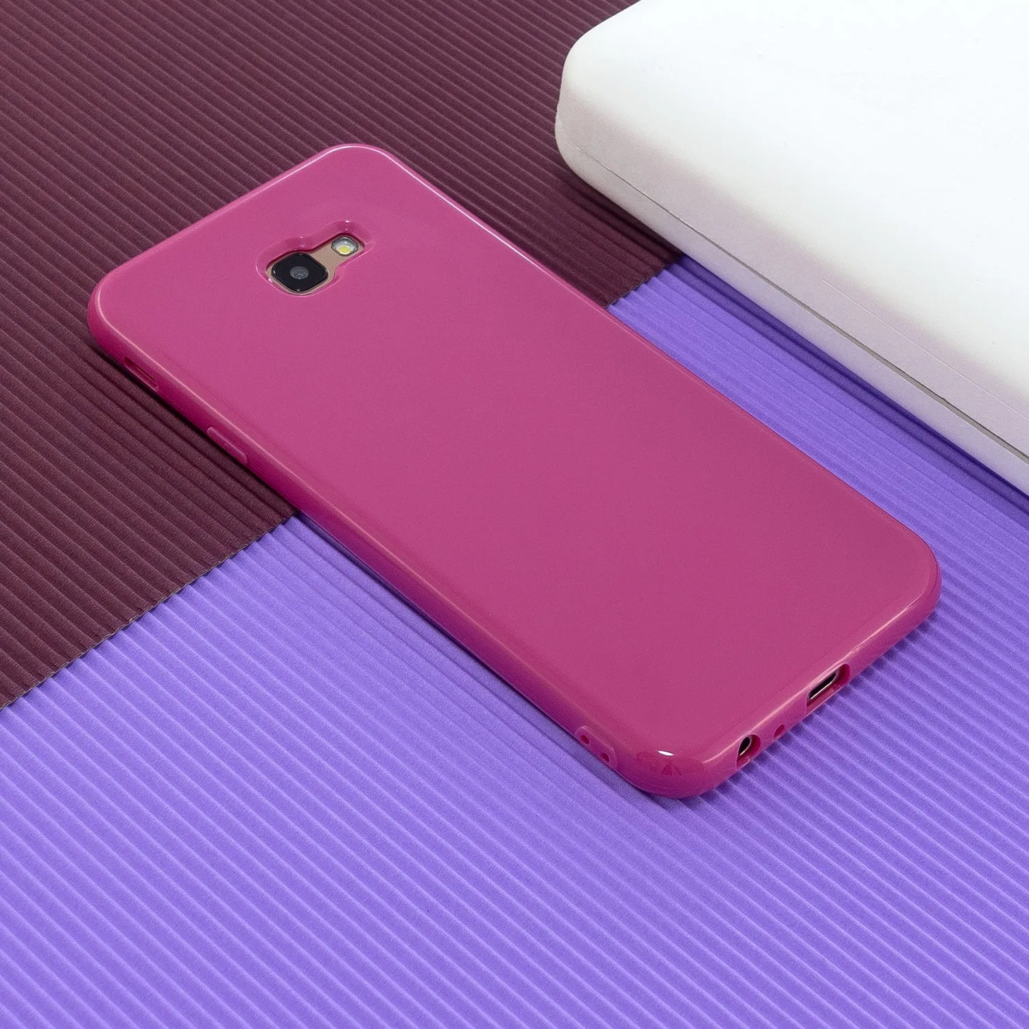 For Samsung J4 2018/J4 Plus/J4 Core/J4 Prime Protective Shell Classic Cellphone Cover Thickened Phone Case Rose