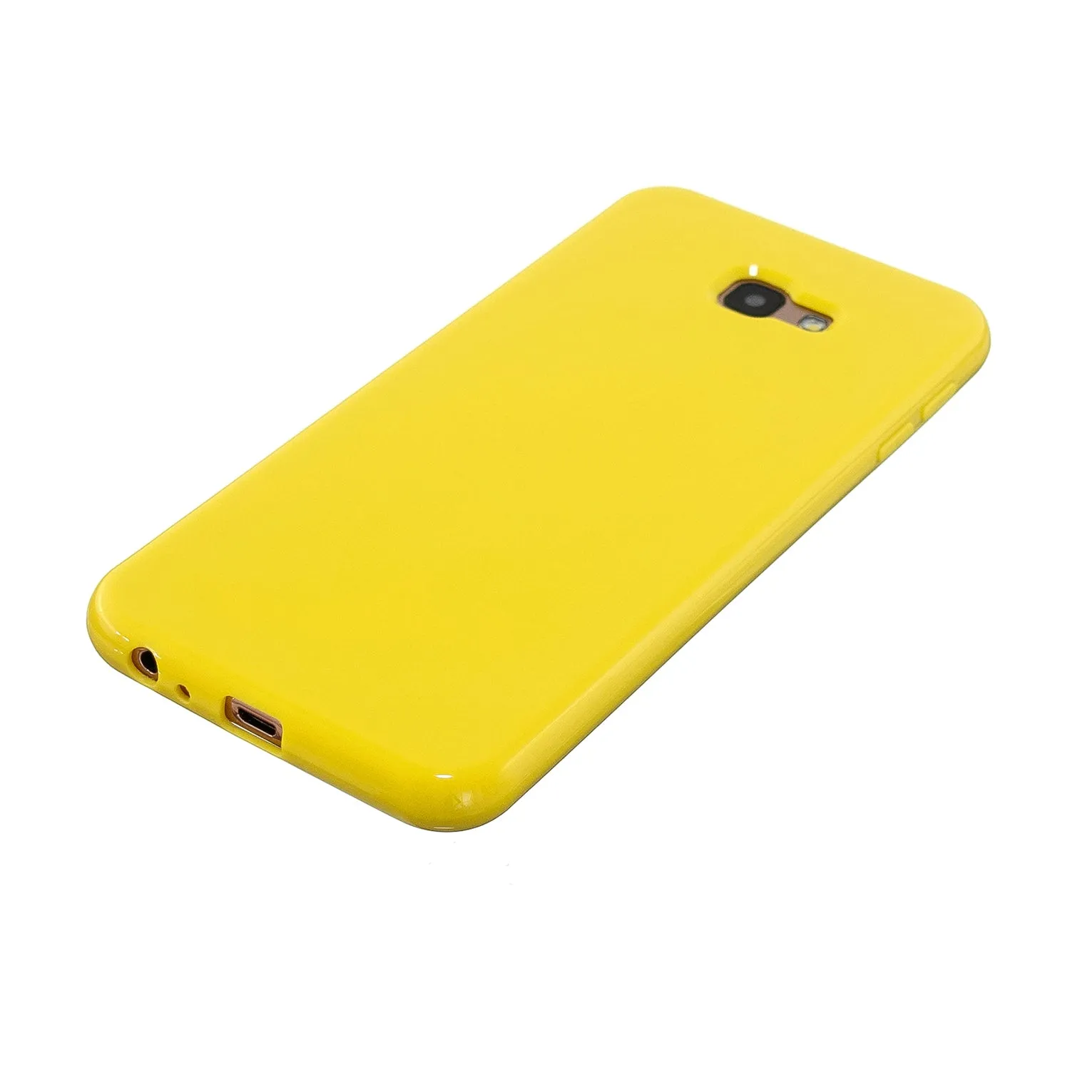 For Samsung J4 2018/J4 Plus/J4 Core/J4 Prime Protective Shell Classic Cellphone Cover Thickened Phone Case Yellow