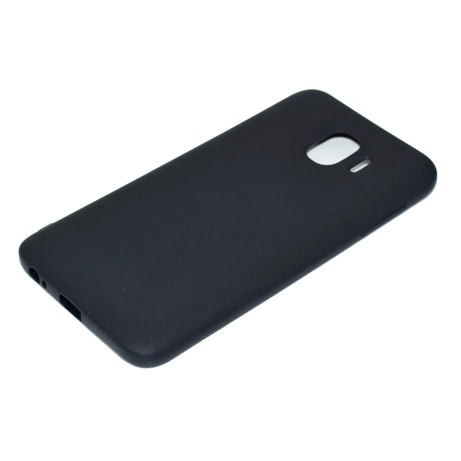 for Samsung J4 Euro Edition Lovely Candy Color Matte TPU Anti-scratch Non-slip Protective Cover Back Case black