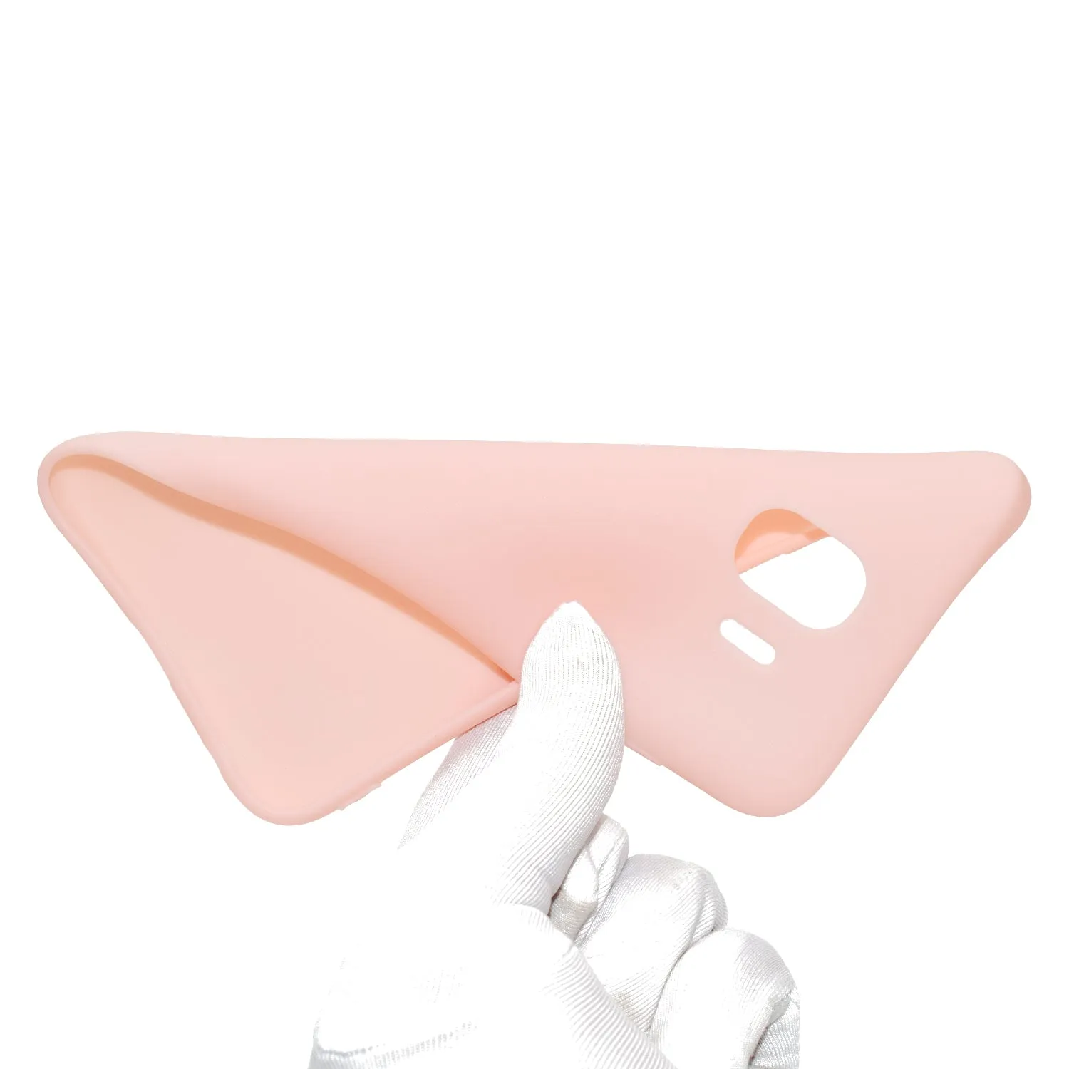 for Samsung J4 Euro Edition Lovely Candy Color Matte TPU Anti-scratch Non-slip Protective Cover Back Case Light pink