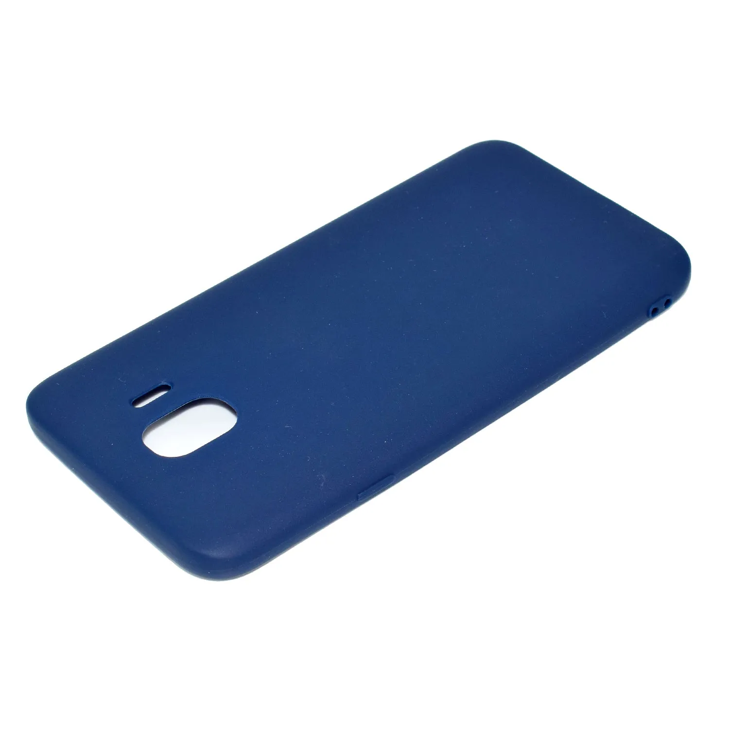 for Samsung J4 Euro Edition Lovely Candy Color Matte TPU Anti-scratch Non-slip Protective Cover Back Case Navy