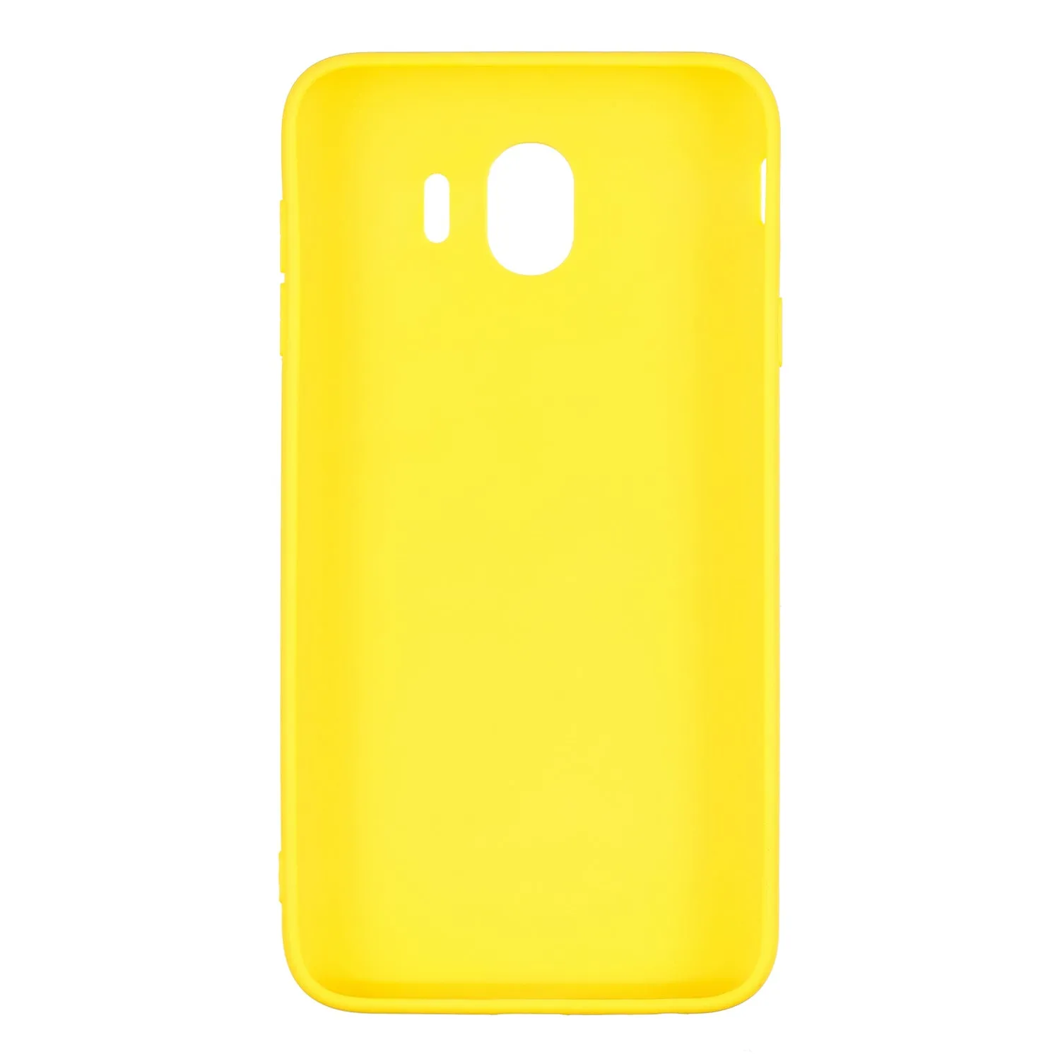 for Samsung J4 Euro Edition Lovely Candy Color Matte TPU Anti-scratch Non-slip Protective Cover Back Case yellow
