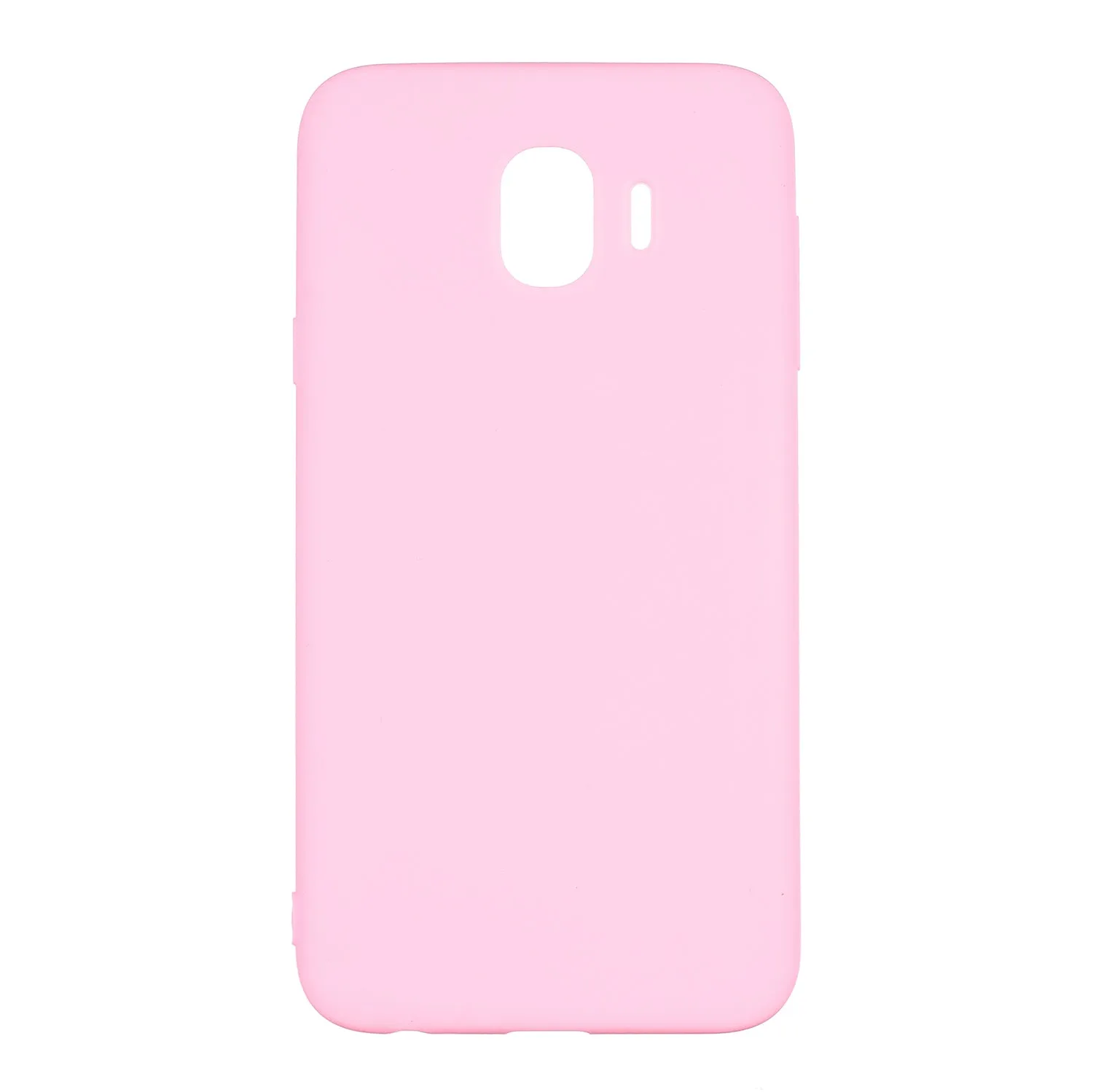 for Samsung J4 Euro Edition Lovely Candy Color Matte TPU Anti-scratch Non-slip Protective Cover Back Case yellow