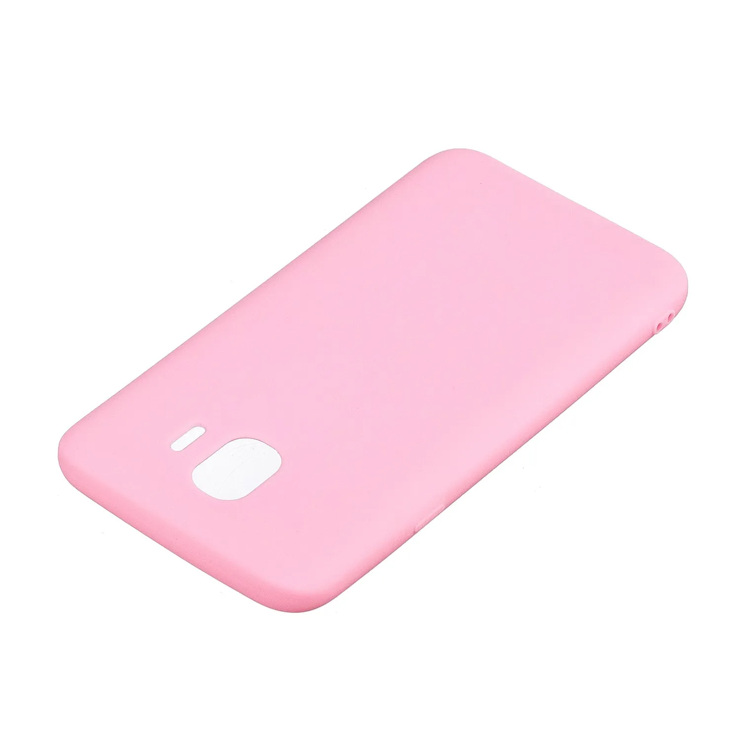 for Samsung J4 Euro Edition Lovely Candy Color Matte TPU Anti-scratch Non-slip Protective Cover Back Case yellow