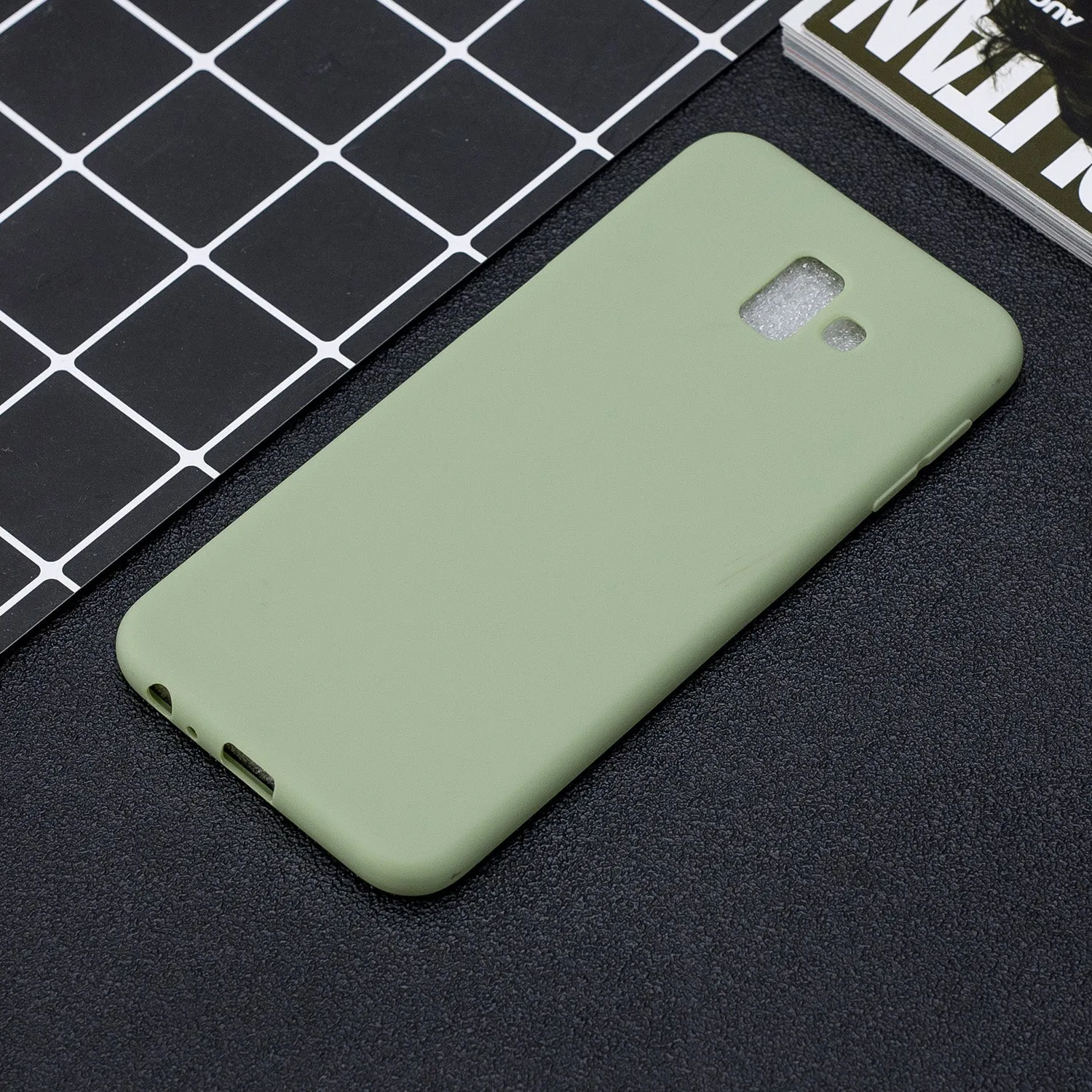 For Samsung J6 PLUS Lovely Candy Color Matte TPU Anti-scratch Non-slip Protective Cover Back Case 10