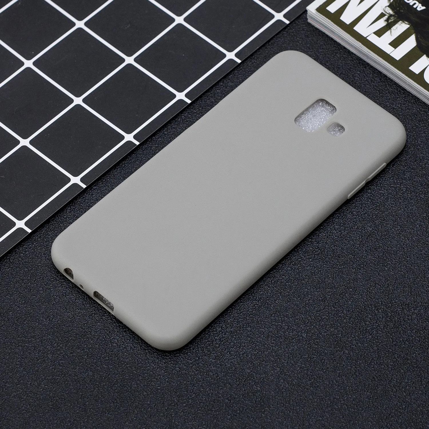For Samsung J6 PLUS Lovely Candy Color Matte TPU Anti-scratch Non-slip Protective Cover Back Case 12