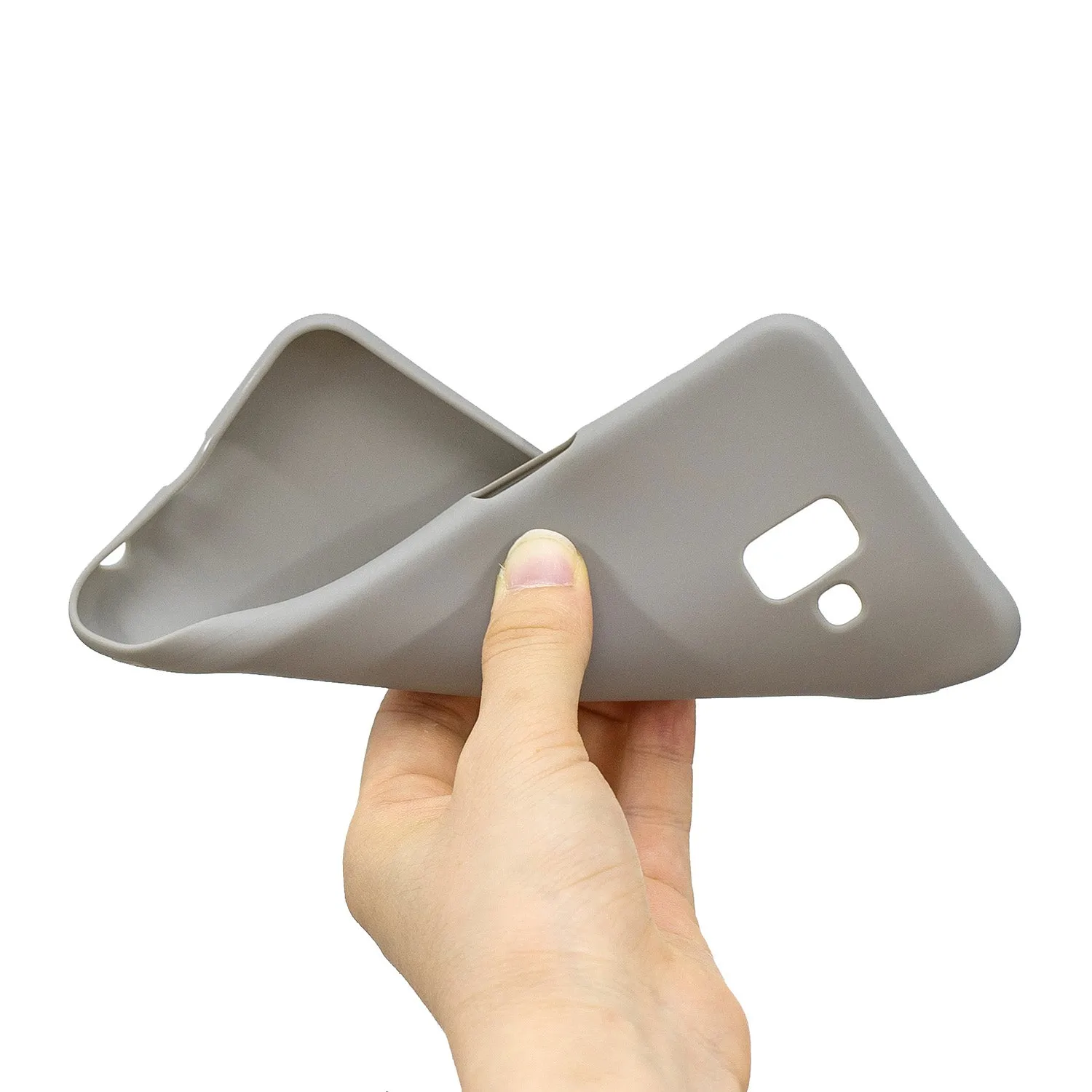For Samsung J6 PLUS Lovely Candy Color Matte TPU Anti-scratch Non-slip Protective Cover Back Case 12