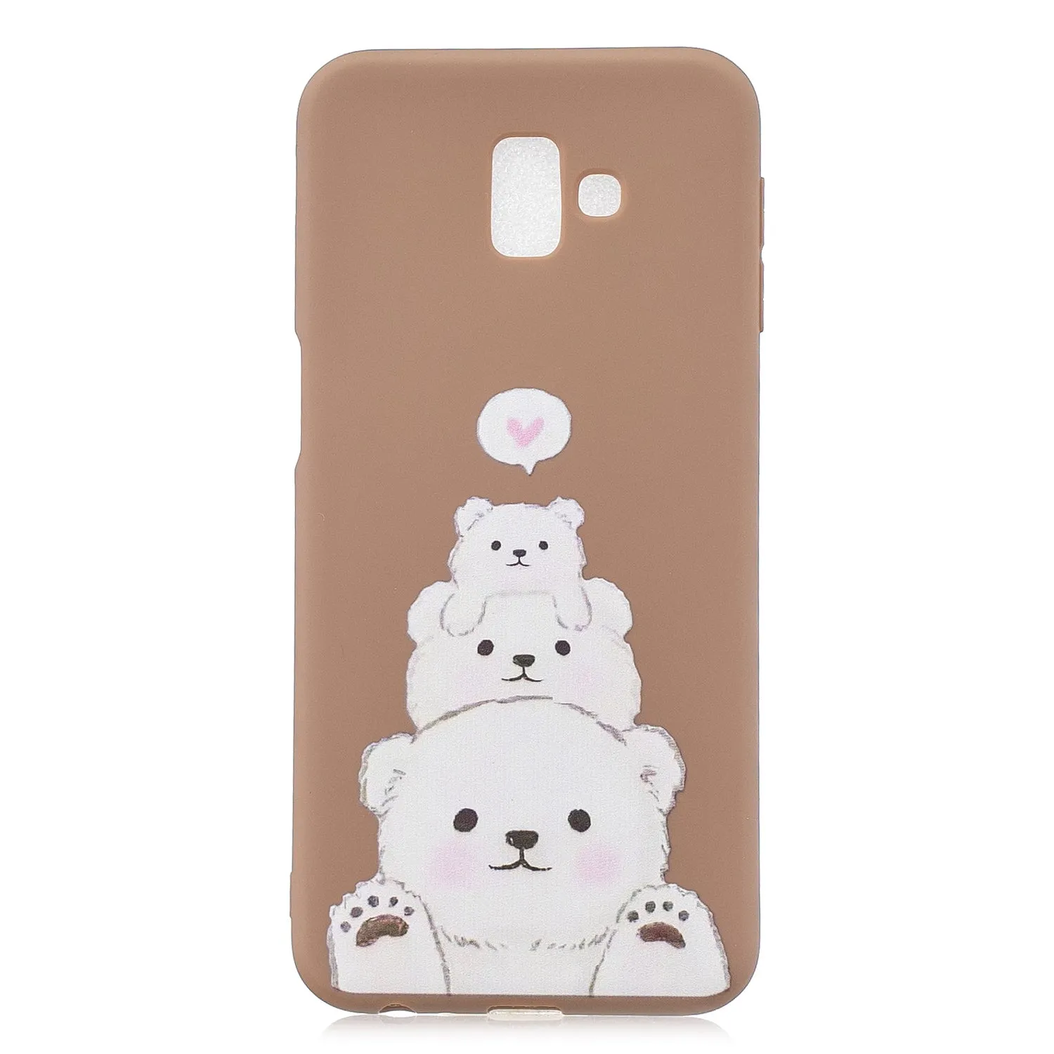 For Samsung J6 PLUS Non-Slip TPU Bumper Case Shockproof Full-Body Protective Case Cover with Adjustable Bracket 3