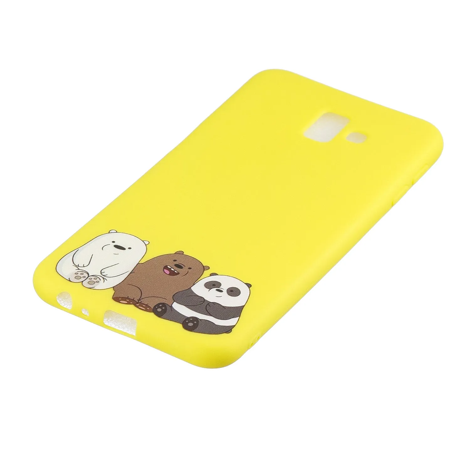 For Samsung J6 PLUS Non-Slip TPU Bumper Case Shockproof Full-Body Protective Case Cover with Adjustable Bracket 7