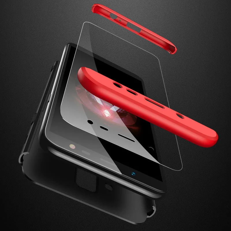 For Samsung J8 2018 360 Degree Protective Case Ultra Thin Hard Back Cover black