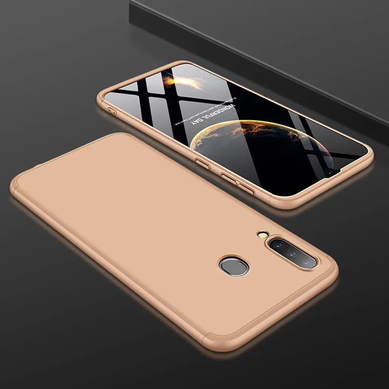 For Samsung M30 Ultra Slim PC Back Cover Non-slip Shockproof 360 Degree Full Protective Case gold
