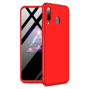 For Samsung M30 Ultra Slim PC Back Cover Non-slip Shockproof 360 Degree Full Protective Case red